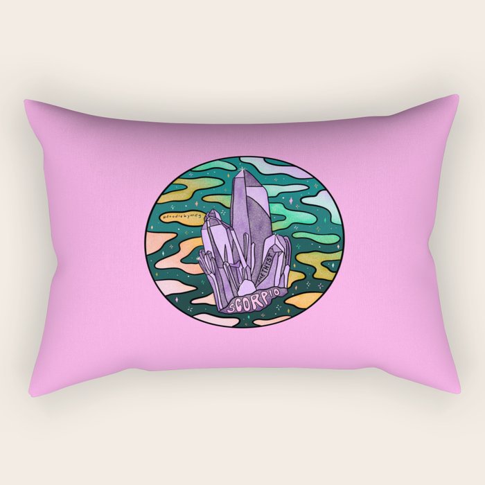 Scorpio Crystal Rectangular Pillow Gallery Image 2