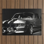 1967 Mustang Shelby GT 500 Outdoor Rug Gallery Image 1