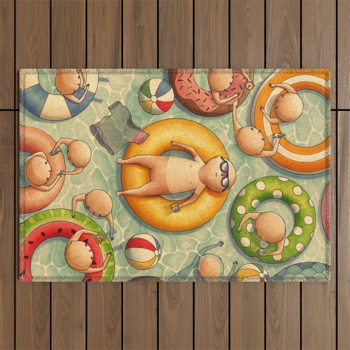 Summertime Outdoor Rug Gallery Image 1