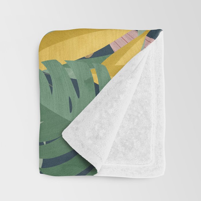 Tropical forest Throw Blanket Gallery Image 3