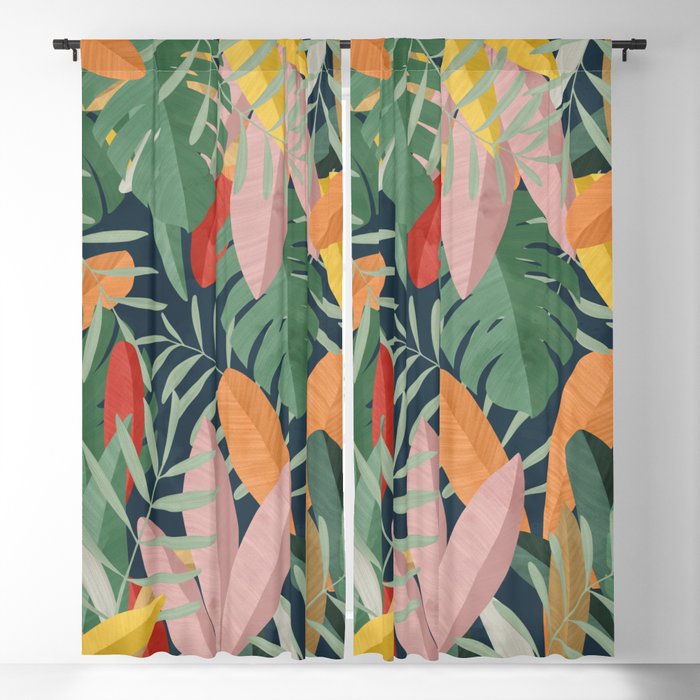 Tropical forest Window Curtain Gallery Image 5