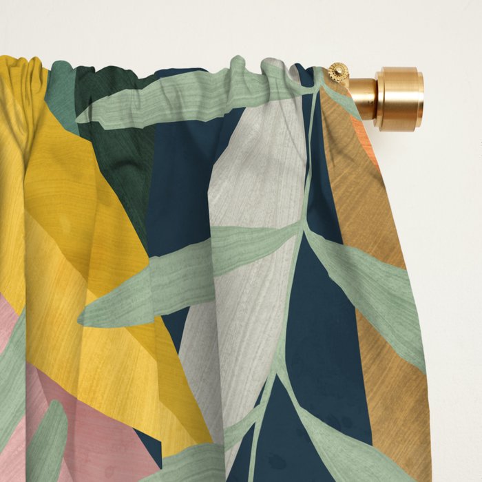 Tropical forest Window Curtain Gallery Image 2