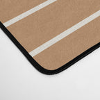 Minimal Line Curvature LXXXI Peach Orange Mid Century Modern Arch Abstract Desk Mat Gallery Image 4
