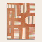 Terracotta Abstract Lines Artwork Hand Drawn Art Notebook Gallery Image 4