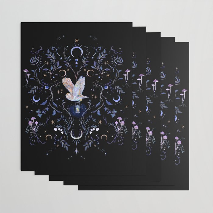 Moonlight Owl Wrapping Paper Gallery Image 3