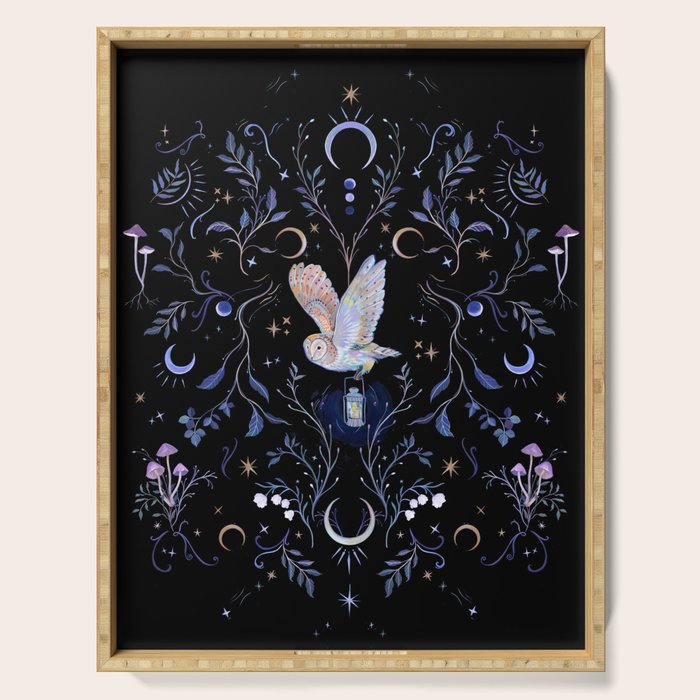 Moonlight Owl Serving Tray Gallery Image 1