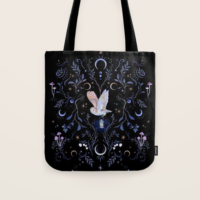 Moonlight Owl Tote Bag Gallery Image 1