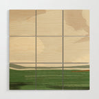 Large landscape -Sky and field Wood Wall Art Gallery Image 1