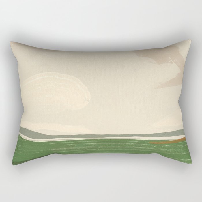 Large landscape -Sky and field Rectangular Pillow Gallery Image 1