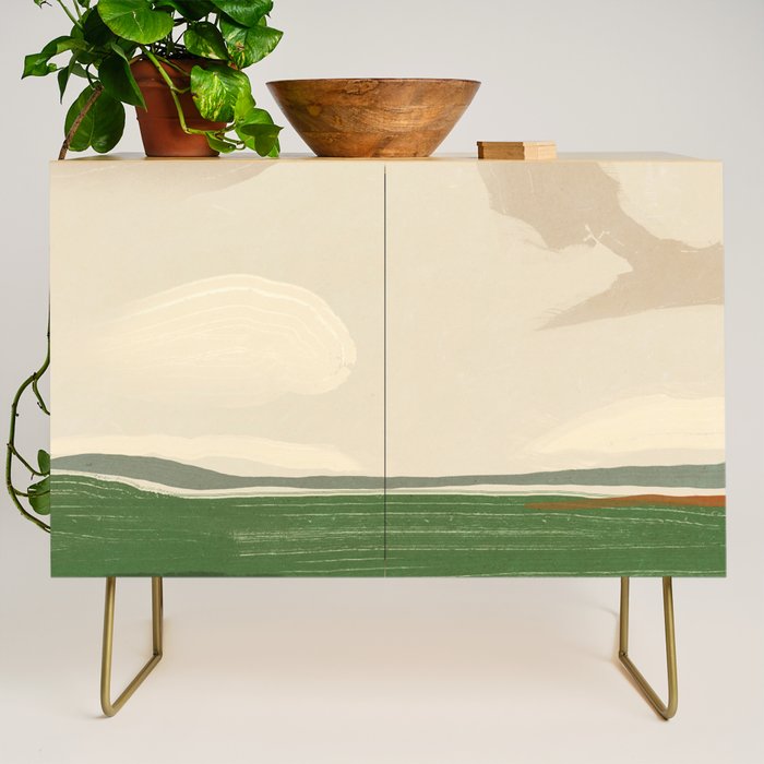 Large landscape -Sky and field Credenza Gallery Image 1