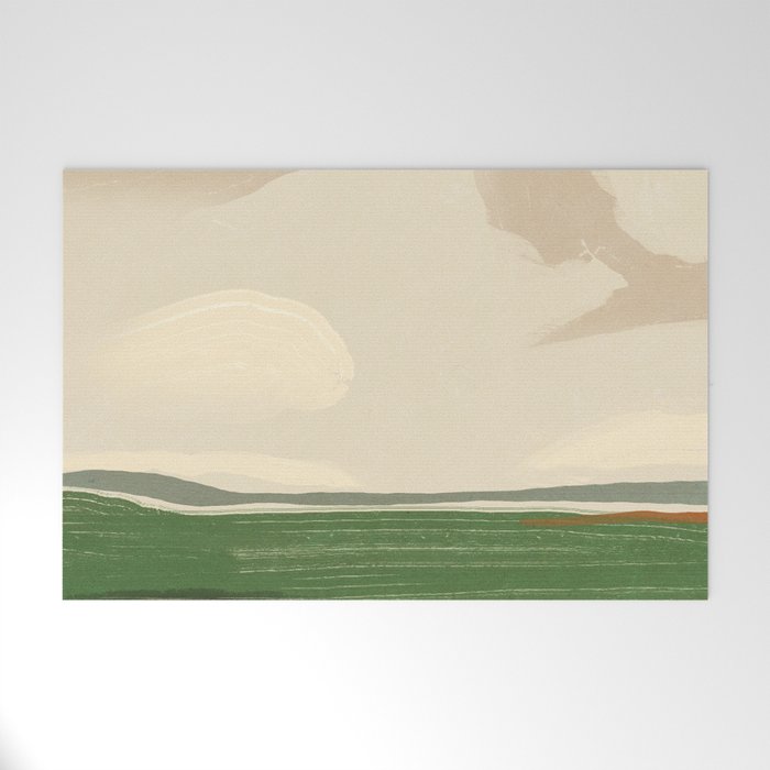 Large landscape -Sky and field Welcome Mat Gallery Image 1
