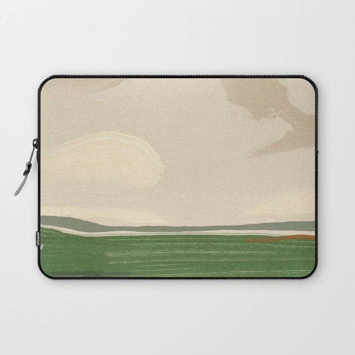 Large landscape -Sky and field Laptop Sleeve Gallery Image 1