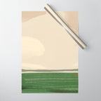 Large landscape -Sky and field Wrapping Paper Gallery Image 1
