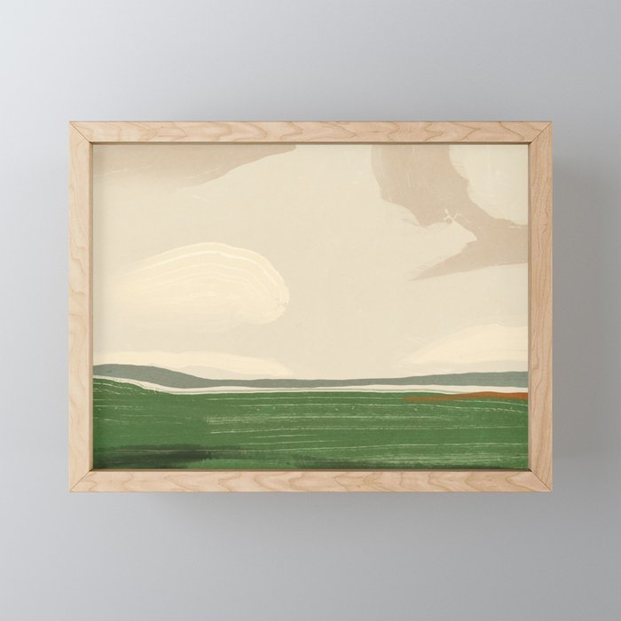 Large landscape -Sky and field Mini Art Print Gallery Image 1