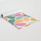 Jelly Bean Retro Flower Yoga Mat Gallery Image 2