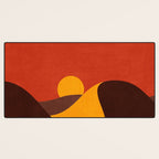 LANDSHAPES - Desert - sunset Desk Mat Gallery Image 3