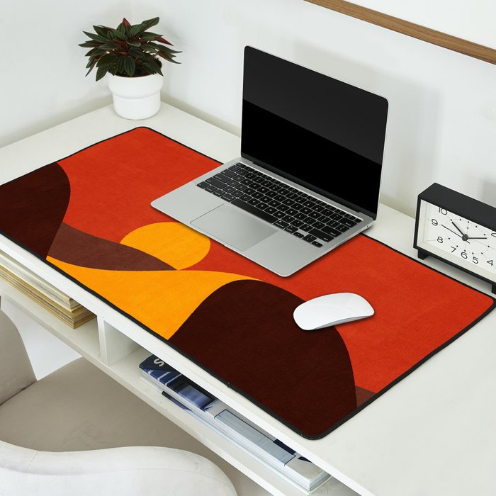 LANDSHAPES - Desert - sunset Desk Mat Gallery Image 2