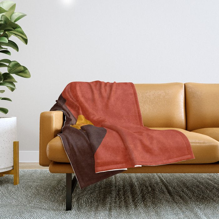 LANDSHAPES - Desert - sunset Throw Blanket Gallery Image 1