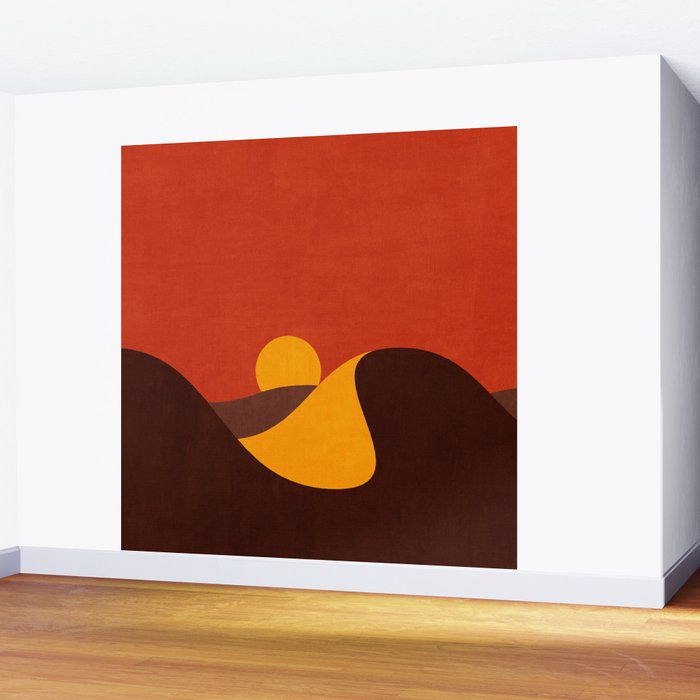 LANDSHAPES - Desert - sunset Wall Mural Gallery Image 2