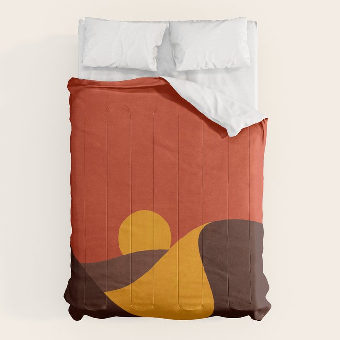 LANDSHAPES - Desert - sunset Comforter Gallery Image 1