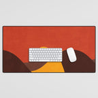 LANDSHAPES - Desert - sunset Desk Mat Gallery Image 1