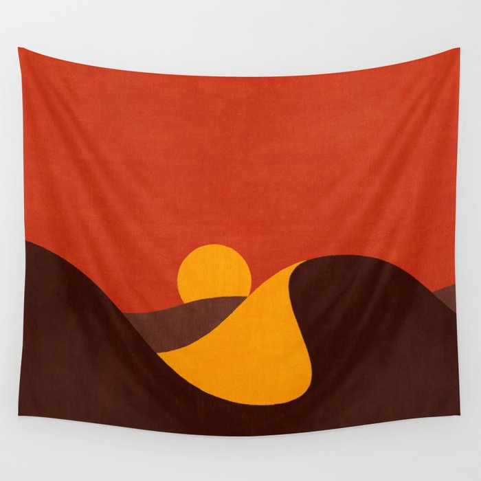 LANDSHAPES - Desert - sunset Wall Tapestry Gallery Image 4