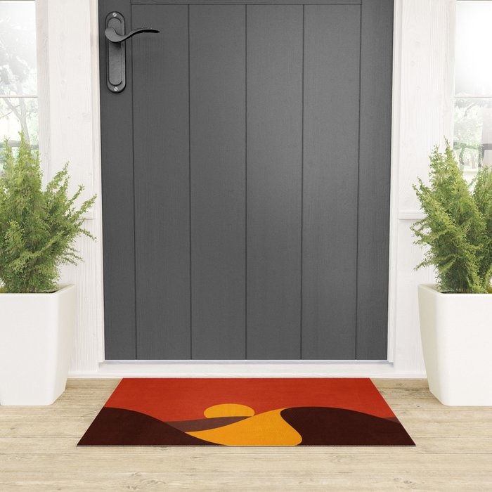 LANDSHAPES - Desert - sunset Welcome Mat Gallery Image 3
