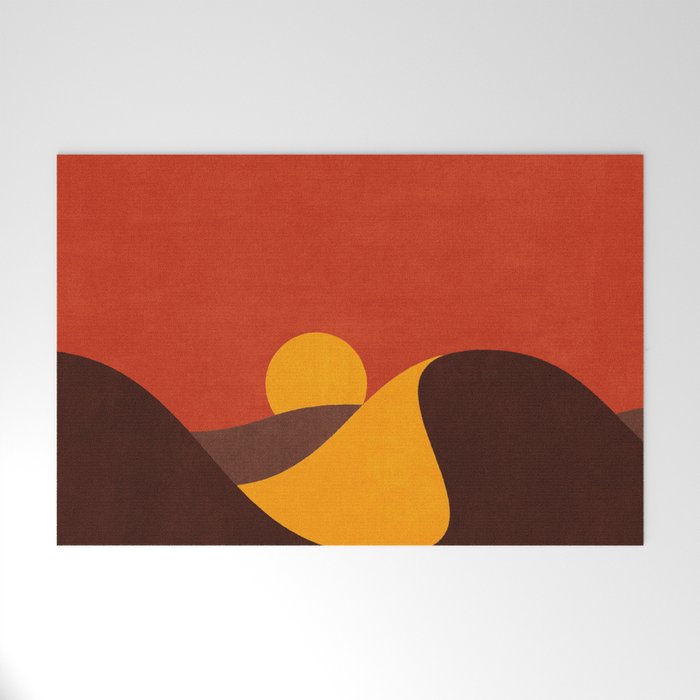 LANDSHAPES - Desert - sunset Welcome Mat Gallery Image 1