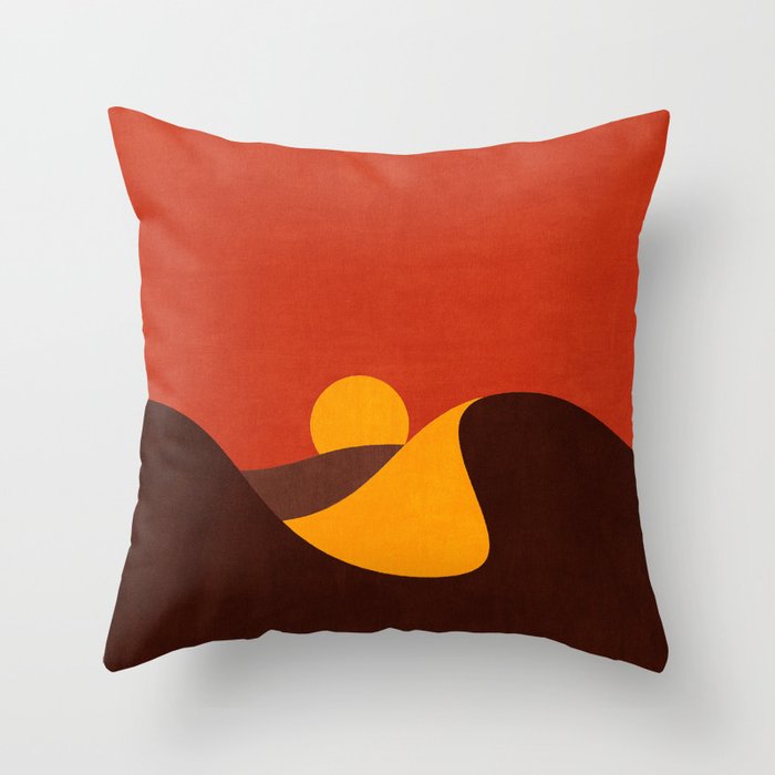 LANDSHAPES - Desert - sunset Throw Pillow Gallery Image 6