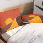 LANDSHAPES - Desert - sunset Pillow Sham Gallery Image 2