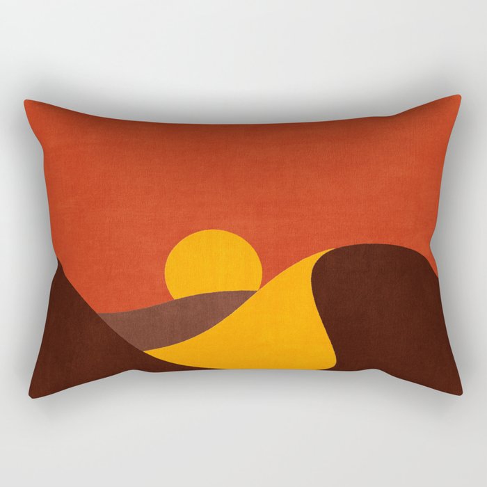 LANDSHAPES - Desert - sunset Rectangular Pillow Gallery Image 1