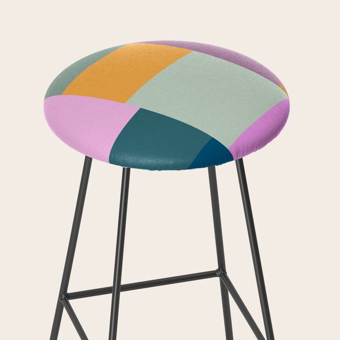 Playful Colorful Shapes 21  Stool Gallery Image 2