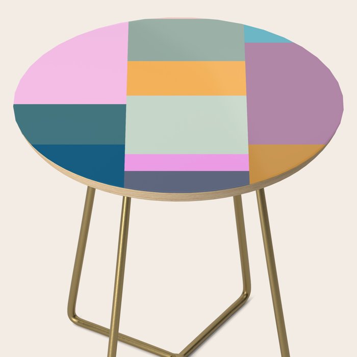 Playful Colorful Shapes 21  Side Table Gallery Image 2