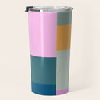 Playful Colorful Shapes 21  Travel Mug Gallery Image 3