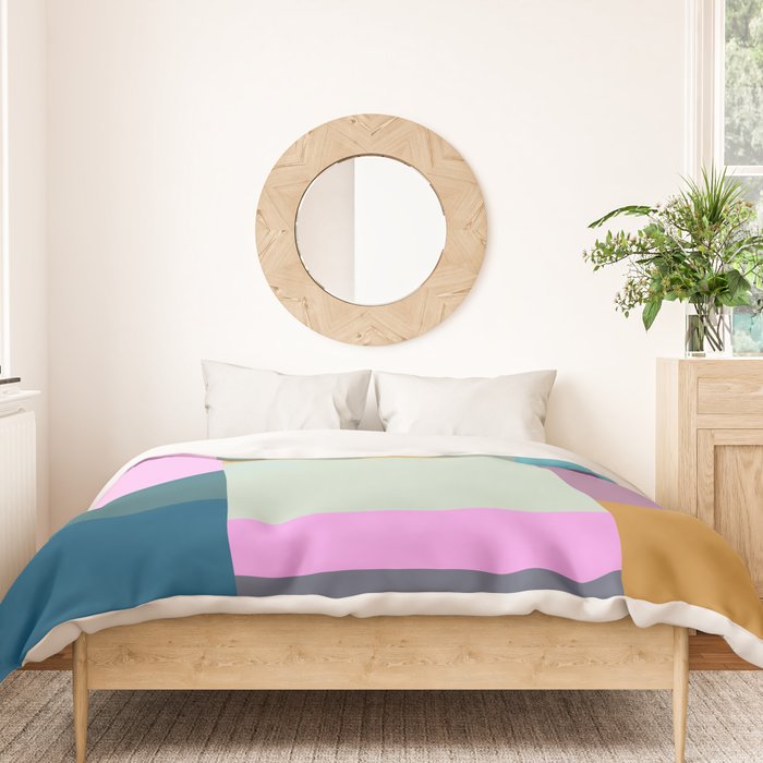 Playful Colorful Shapes 21  Duvet Cover Gallery Image 3