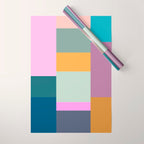 Playful Colorful Shapes 21  Wrapping Paper Gallery Image 1