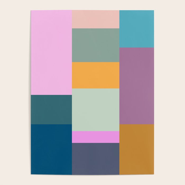 Playful Colorful Shapes 21  Poster Gallery Image 1