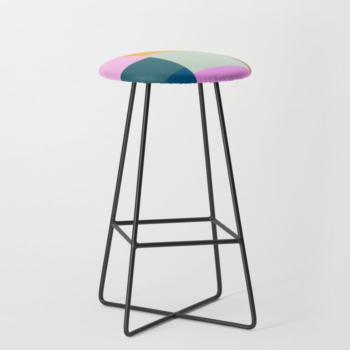 Playful Colorful Shapes 21  Stool Gallery Image 1