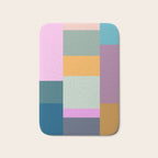 Playful Colorful Shapes 21  Bath Mat Gallery Image 1