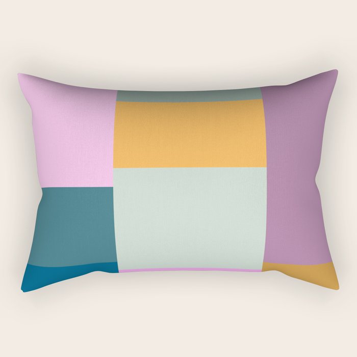 Playful Colorful Shapes 21  Rectangular Pillow Gallery Image 1
