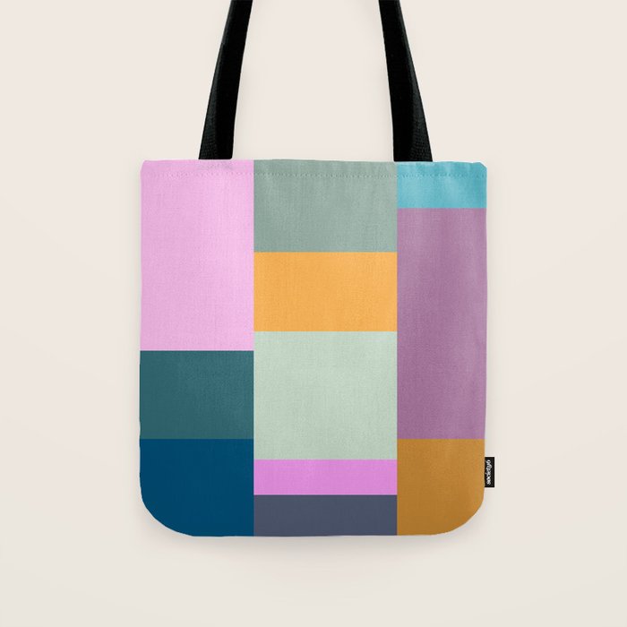 Playful Colorful Shapes 21  Tote Bag Gallery Image 1