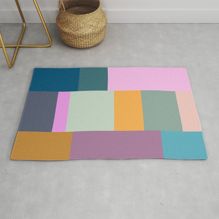 Playful Colorful Shapes 21  Rug Gallery Image 1