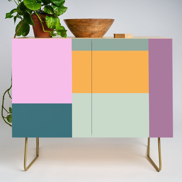 Playful Colorful Shapes 21  Credenza Gallery Image 1