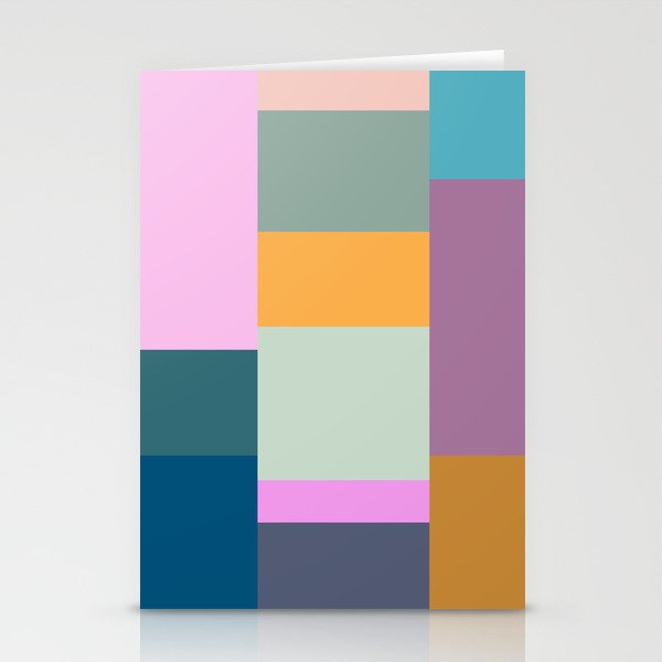 Playful Colorful Shapes 21  Stationery Card Gallery Image 1