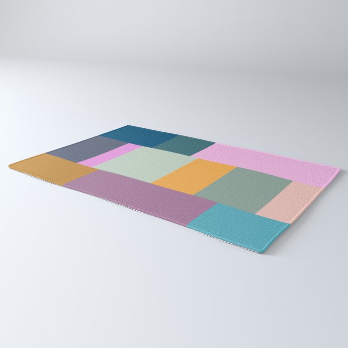 Playful Colorful Shapes 21  Rug Gallery Image 3