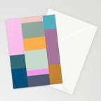 Playful Colorful Shapes 21  Stationery Card Gallery Image 2