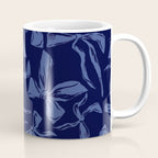 Blue bow pattern with dark background Coffee Mug Gallery Image 1