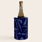 Blue bow pattern with dark background Wine Chiller Gallery Image 2