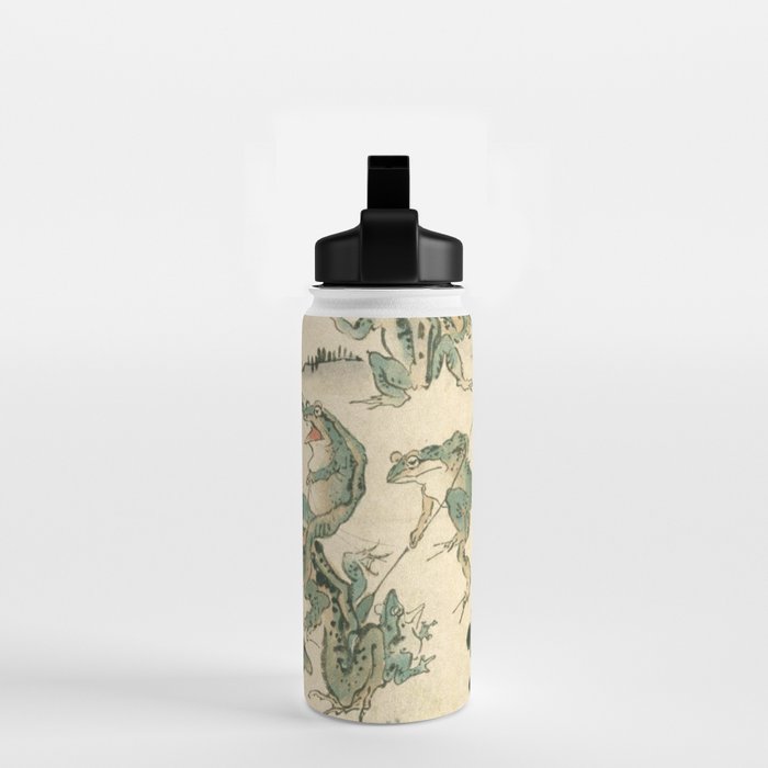 Battle Of The Frogs - Kawanabe Kyosai Water Bottle Gallery Image 2