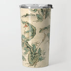 Battle Of The Frogs - Kawanabe Kyosai Travel Mug Gallery Image 2